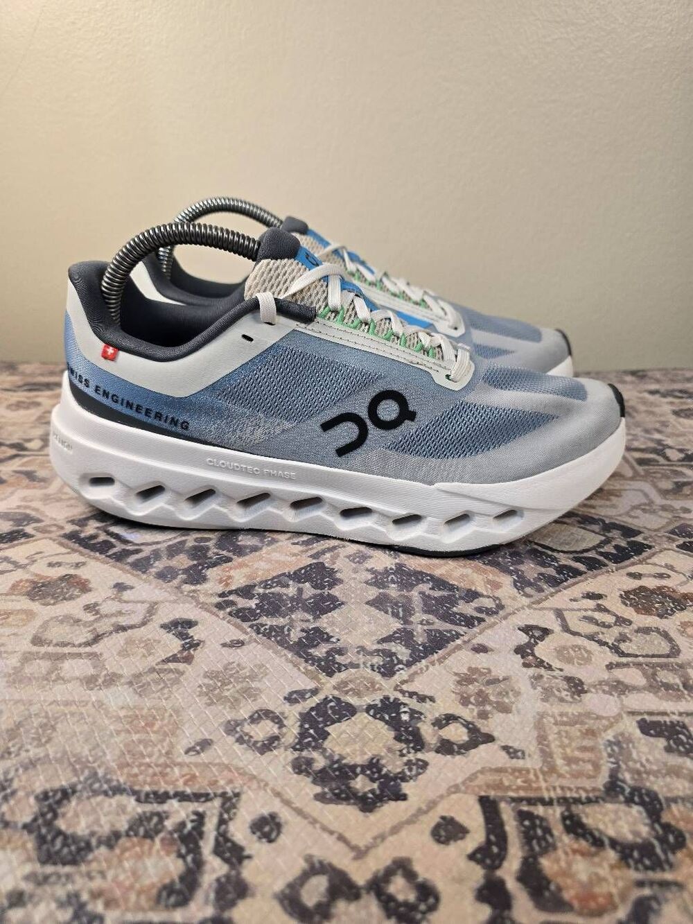 On Cloudsurfer Next White Blue Women's Running Shoes Size 8.5